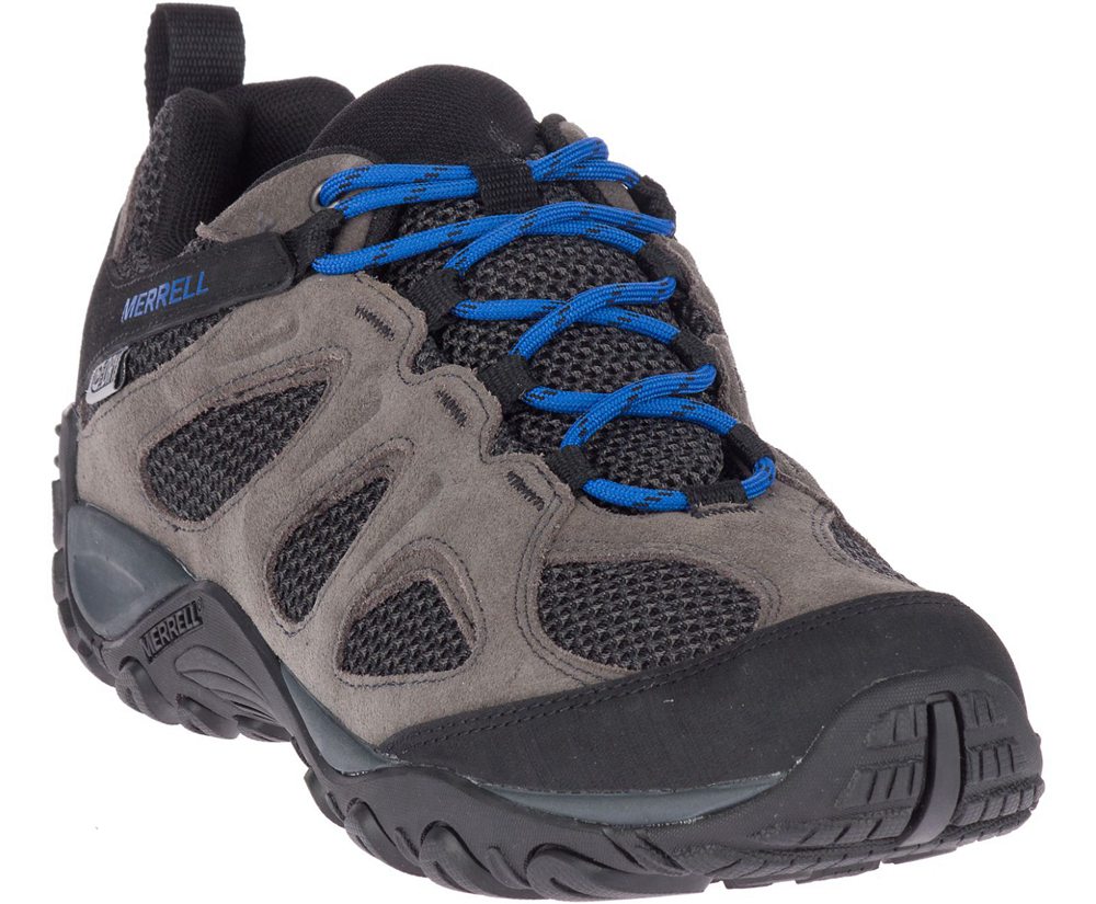 Merrell Hiking Shoes Grey - Yokota 2 Waterproof - Mens 39KOVJBXY
